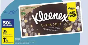 Carrefour Mouchoirs kleenex offre