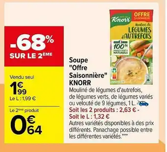 Carrefour Soupe offre