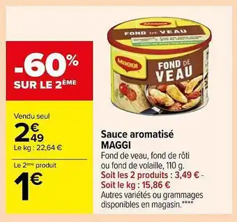 Carrefour Sauce aromatisé maggi offre
