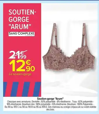 Carrefour Soutien-gorge offre