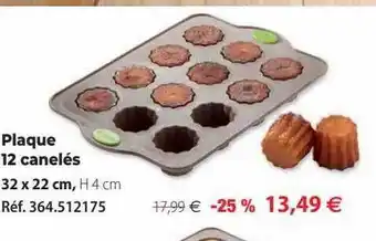 Mathon Plaque 12 canelés offre