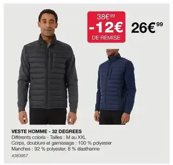Costco Veste homme - 32 degrées offre