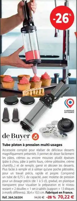 Mathon Tube piston à pression multi-usages de buyer offre