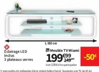 Conforama Meuble tv miami offre