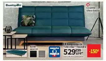 Conforama Banquette lit clic-clac toundra offre