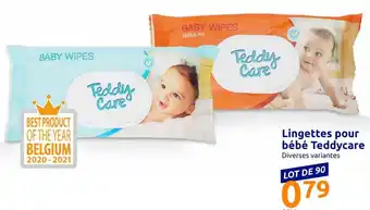 Action Lingettes Pour Bébé Teddycare offre