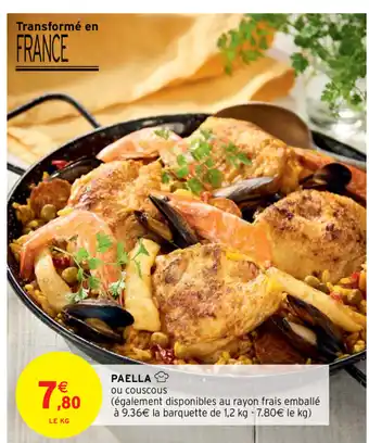 Intermarché Paella offre
