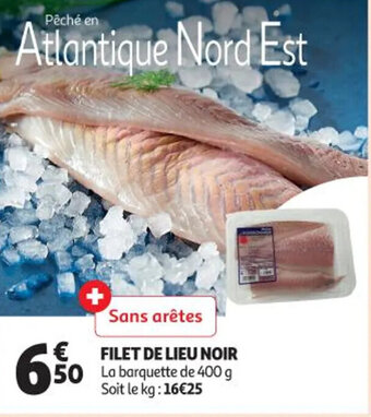 Auchan Supermarché Filet de lieu noir offre