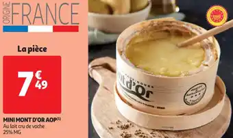Auchan Supermarché Mini mont d'or aop offre