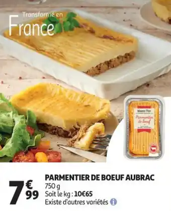 Parmentier de boeuf aubrac