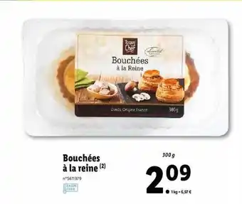 Lidl Bouchées à La Reine Toque Du Chef offre