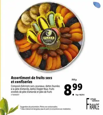 Lidl Assortiment De Fruits Secs Et Confiseries offre