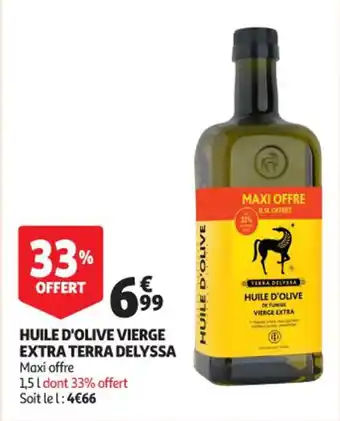 Auchan Supermarché Huile d'olive vierge extra terra delyssa offre