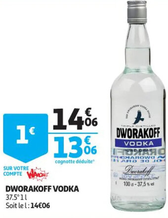 Auchan Supermarché Dworakoff vodka offre