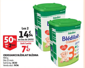 Auchan Supermarché Croissance blédilait blédina offre