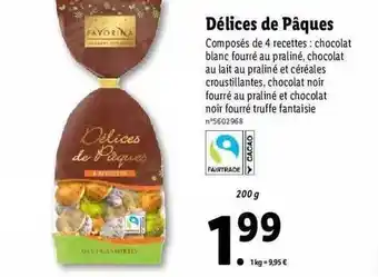 Lidl Délices De Pâques Favorina offre