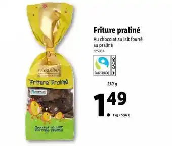 Lidl Friture Praliné Favorina offre