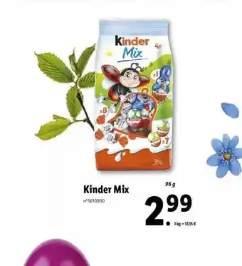 Lidl Kinder Mix offre