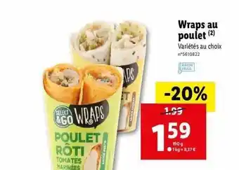 Lidl Wraps Au Poulet offre