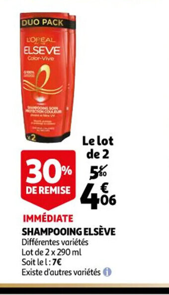 Auchan Shampooing Elseve offre
