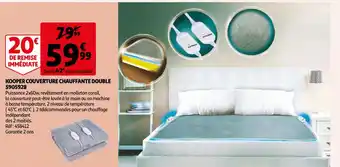 Auchan Kooper Couverture Chauffante Double offre