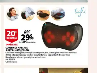 Coussin de Massage Shiatsu Mass Pillow