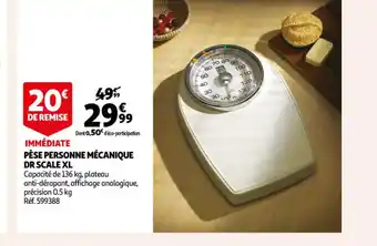 Auchan Pese Personne Mecanique Dr Scale xl offre
