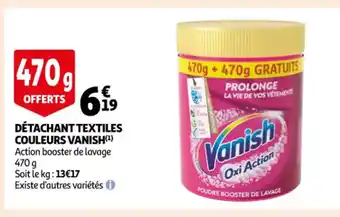 Auchan Détachant Textiles Couleurs Vanish offre