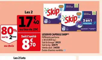 Auchan Lessive Capsule Skip offre