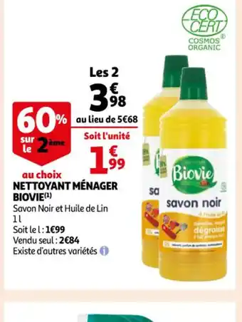 Auchan Nettoyant Menager Biovie offre