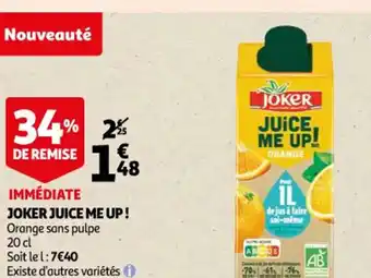 Auchan Joker Juice Me Up offre