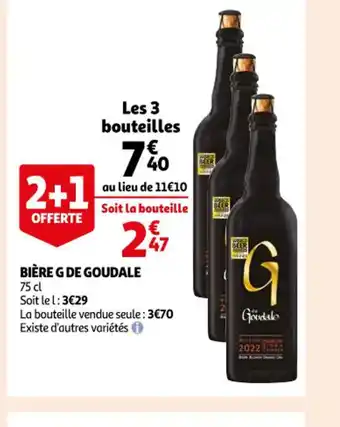 Auchan Biere G de Goudale offre