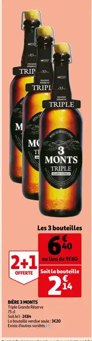 Auchan Bière 3 Monts offre