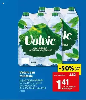 Lidl Volvic Eau Minérale offre