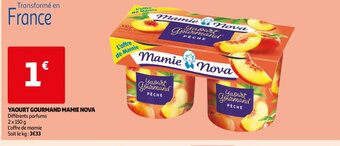 Auchan Yaourt Gourmand Mamie Nova offre