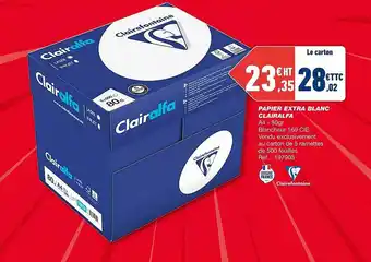 Bureau Vallée Papier extra blanc clairalfa offre