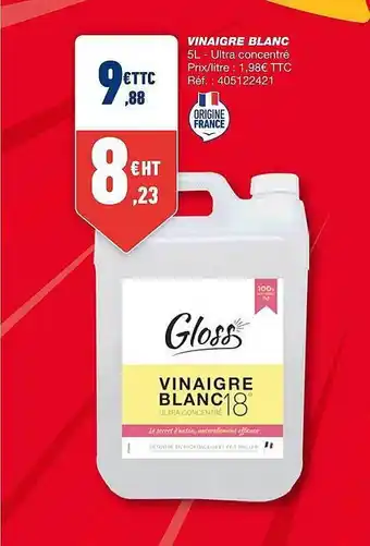 Bureau Vallée Vinaigre blanc gloss offre