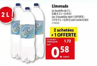Lidl Limonade Freeway offre