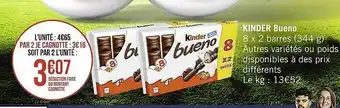 Casino Supermarchés Kinder bueno offre