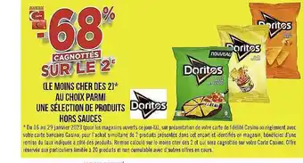 Casino Supermarchés Produits doritos offre