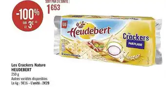 Les crackers nature heudebert