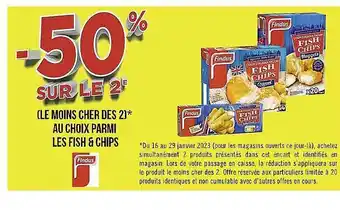 Casino Supermarchés Fish & chips findus offre
