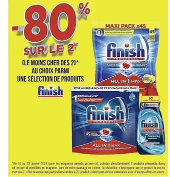 Casino Supermarchés Produits finish offre