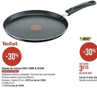 Casino Supermarchés Bon plan sur la gamme de cuisson EASY COOK & CLEAN offre