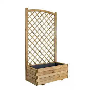 Jardipolys - bac à fleurs treillis arc - 65 l