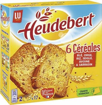 Biscottes 6 céréales Heudebert