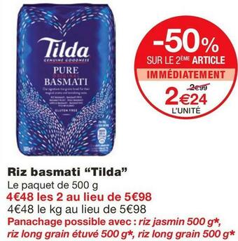 Monoprix Riz basmati offre
