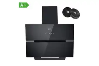 Darty Ciarra hotte tactile 60cm - classe a++ - 4 vitesses - 650 m3/h - booster - recyclage ou evacuation - led - noir cd6736fb offre