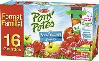 Casino Supermarchés Pom’Potes pomme pomme fraise pomme framboise offre