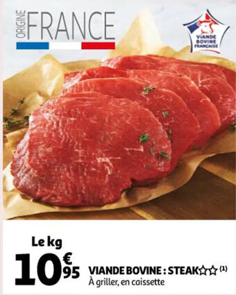 Auchan Viande Bovine Steak offre
